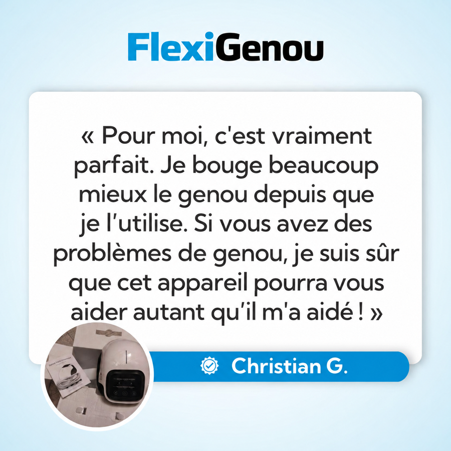 Masseur de genou 4-en-1 FlexiGenou™ - Soulagement naturel des douleurs du genou
