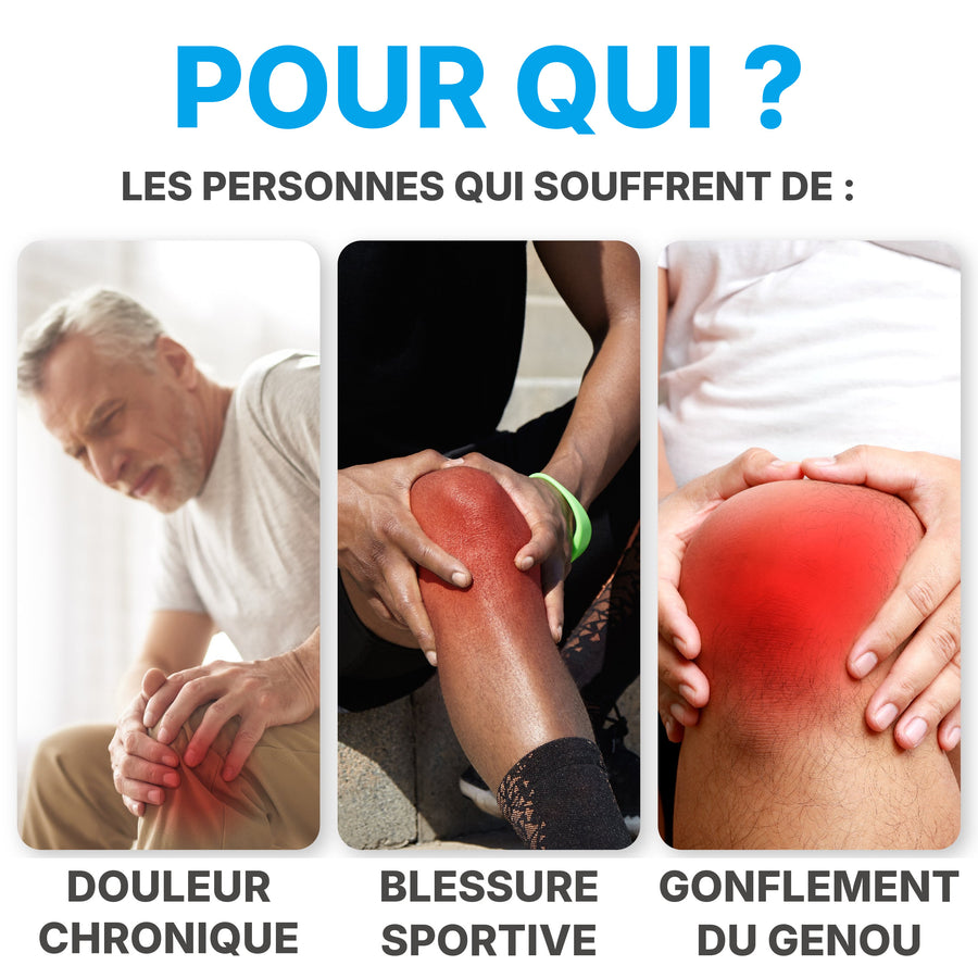 Masseur de genou 4-en-1 FlexiGenou™ - Soulagement naturel des douleurs du genou